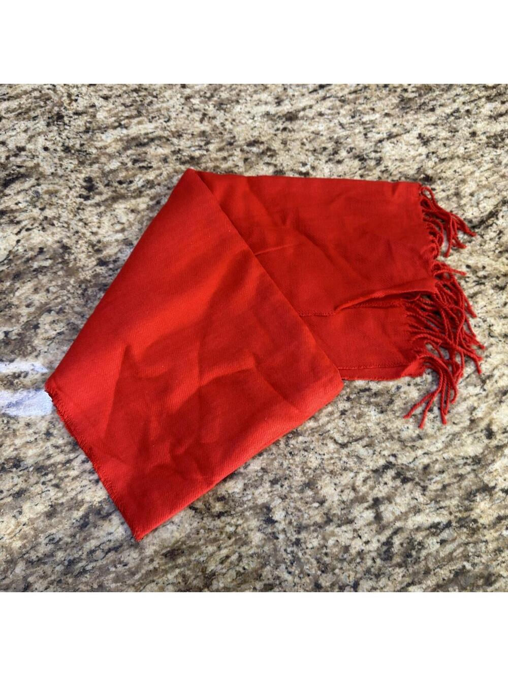 Lands' End Men's Red and Multi Scarf-wrap